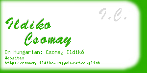 ildiko csomay business card