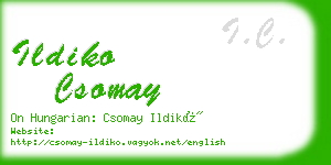 ildiko csomay business card